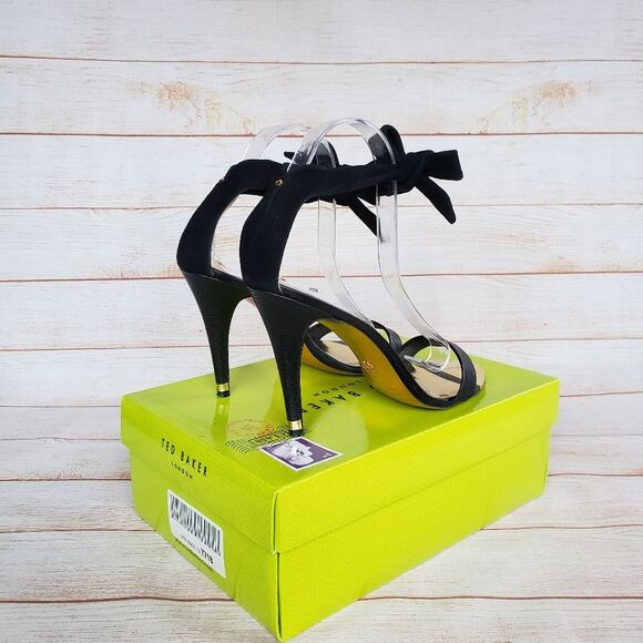 Ted Baker Sackina Leather/Suede Ankle Strap Heels - Picture 3 of 15